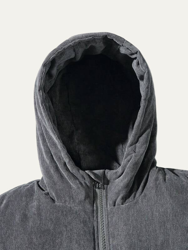 Waterproof Outdoor Jacket with Hood and Cargo Pockets
