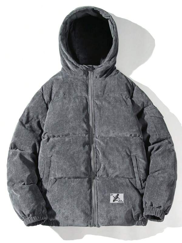 Warm Quilted Corduroy Men's Jacket - OutfitLondon