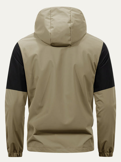 Men's Waterproof Hooded Zip Up Jacket
