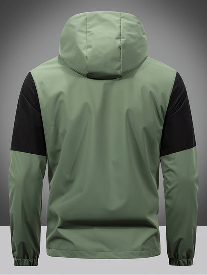Waterproof Zip Up Hooded Mens Jacket
