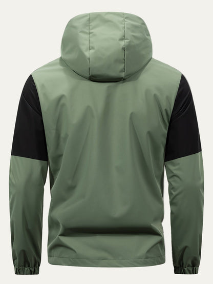 Men's Waterproof Hooded Zip Up Jacket