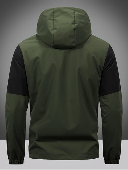 Waterproof Zip Up Hooded Mens Jacket