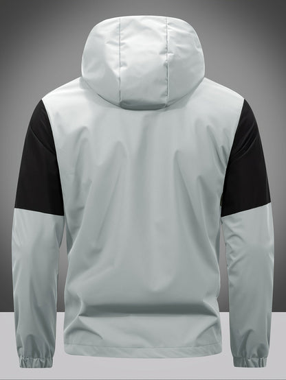 Waterproof Zip Up Hooded Mens Jacket