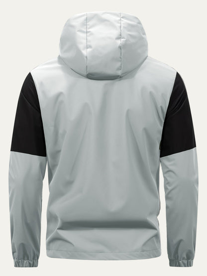 Men's Waterproof Hooded Zip Up Jacket