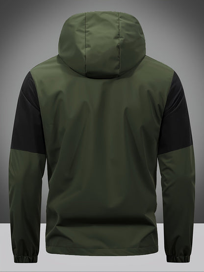 Waterproof Zip Up Hooded Mens Jacket