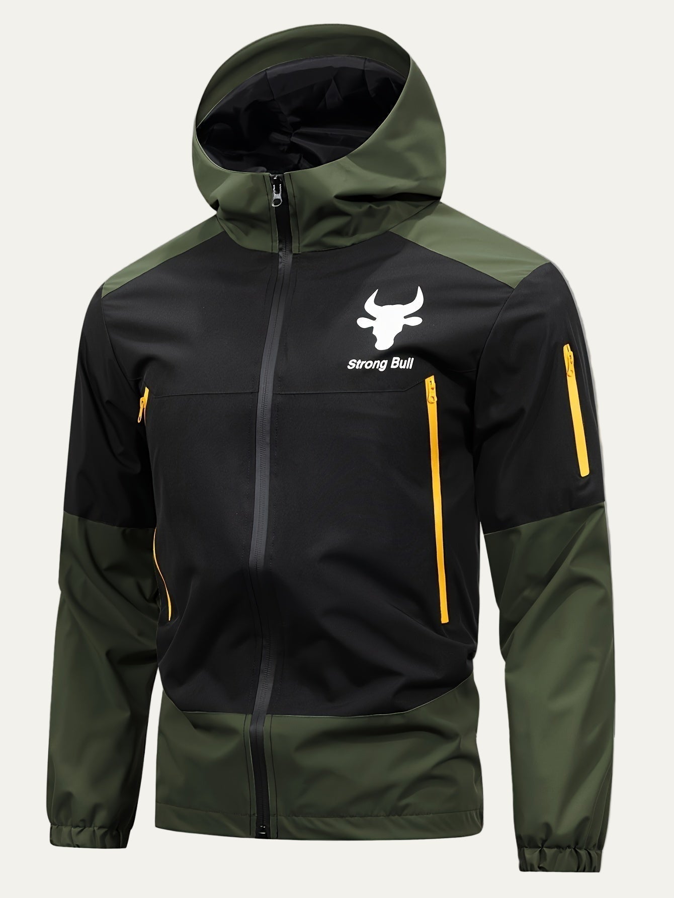 Men's Waterproof Hooded Zip Up Jacket - OutfitLondon