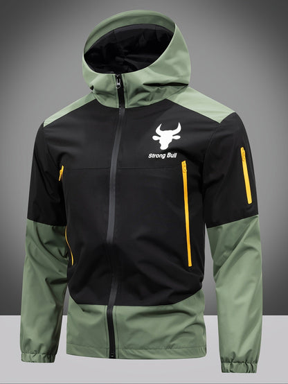 Waterproof Zip Up Hooded Mens Jacket