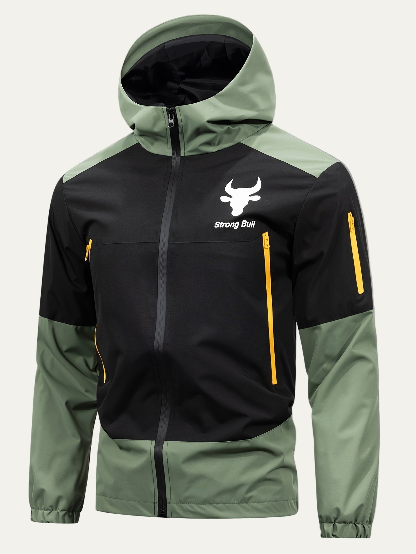 Men's Waterproof Hooded Zip Up Jacket