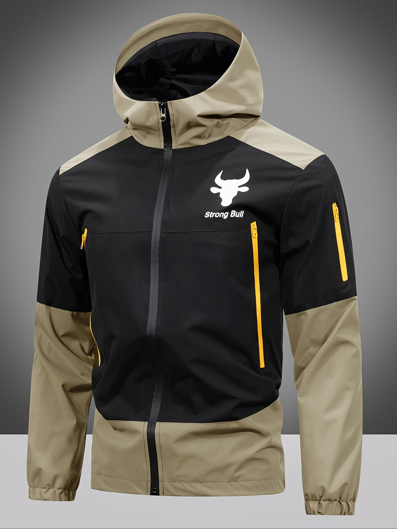 Waterproof Zip Up Hooded Mens Jacket
