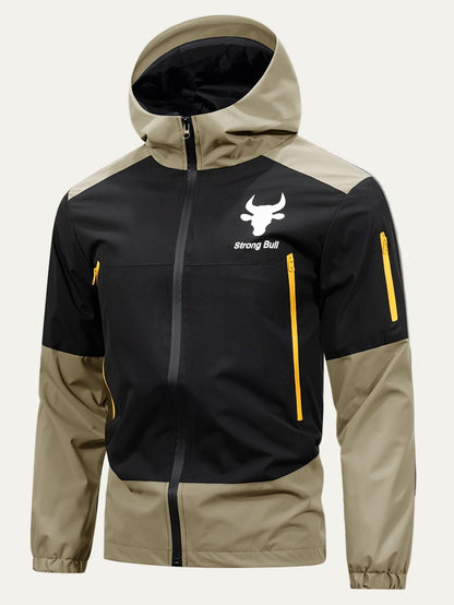 Men's Waterproof Hooded Zip Up Jacket