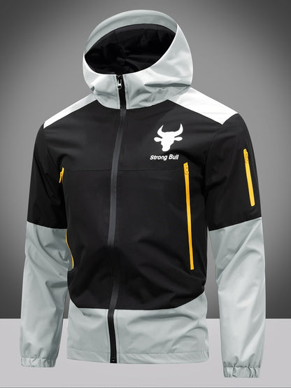 Waterproof Zip Up Hooded Mens Jacket