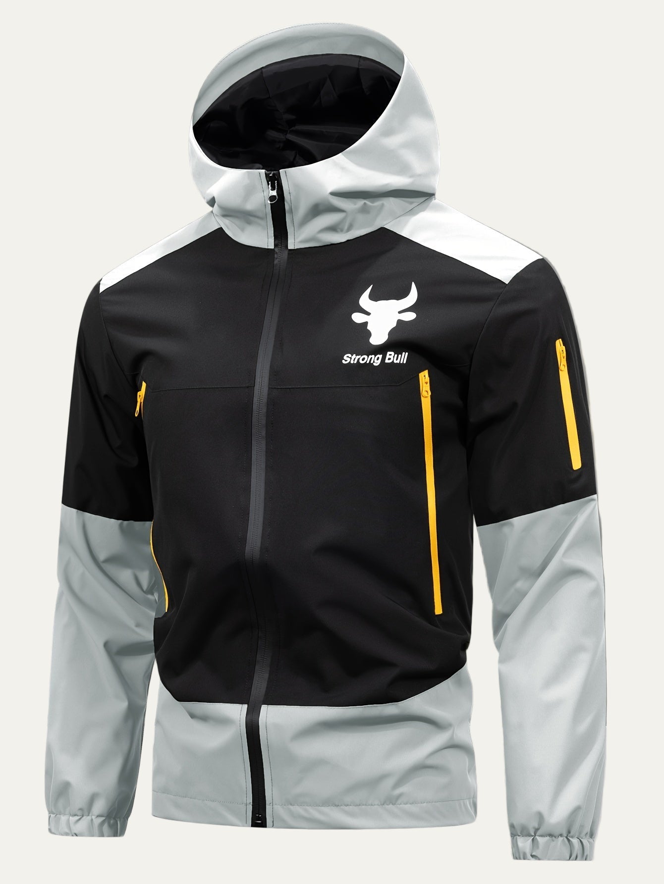 Men's Waterproof Hooded Zip Up Jacket
