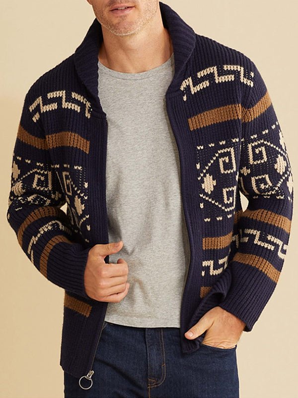 Men's Thick Knit Button Sweater