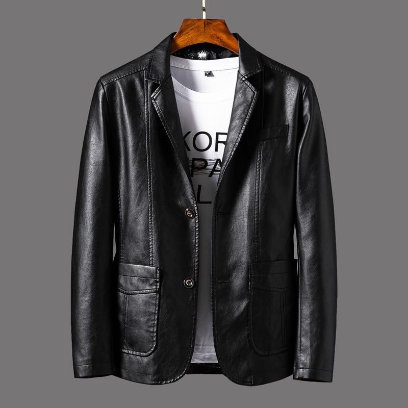 Classic Men's Faux Leather Jacket