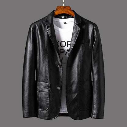 Classic Men's Faux Leather Jacket