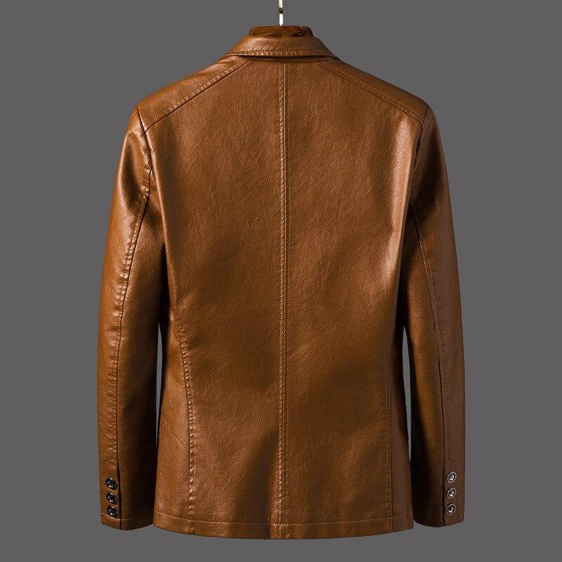 Classic Men's Faux Leather Jacket