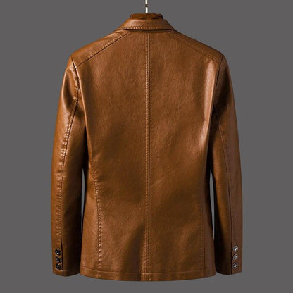 Classic Men's Faux Leather Jacket
