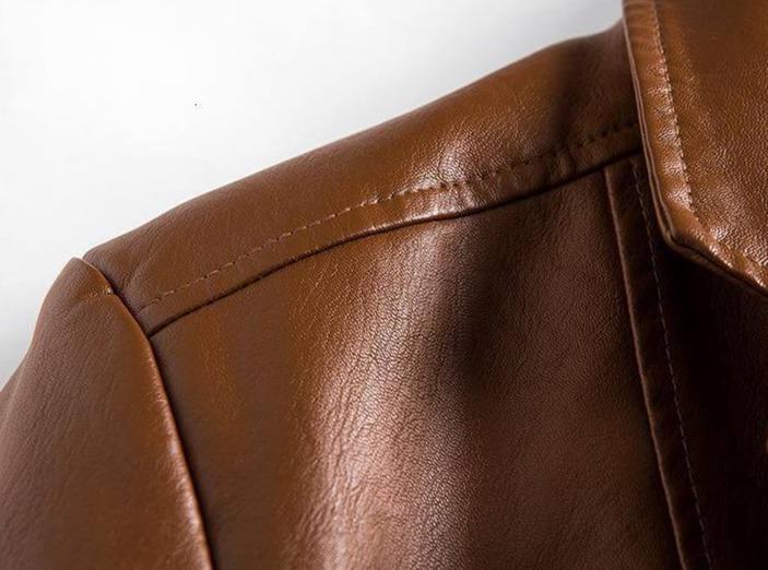 Classic Men's Faux Leather Jacket
