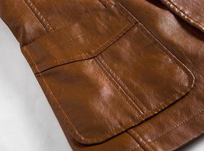 Classic Men's Faux Leather Jacket