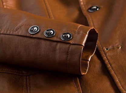 Classic Men's Faux Leather Jacket