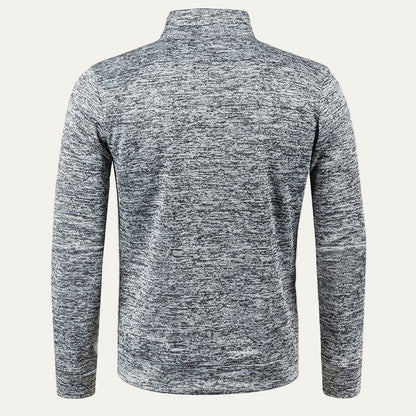 Men's Sporty Zipper Jacket with Bright Stripes