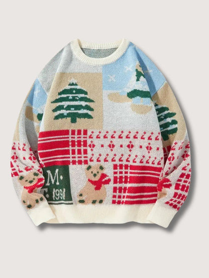 Fun Holiday Santa Bear Sweater