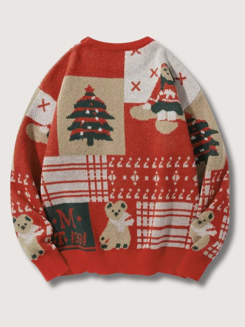 Fun Holiday Santa Bear Sweater