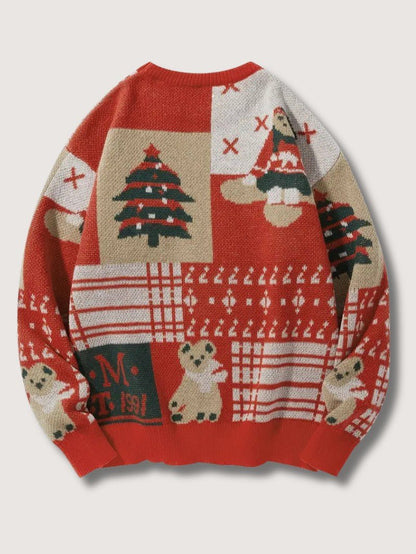 Fun Holiday Santa Bear Sweater