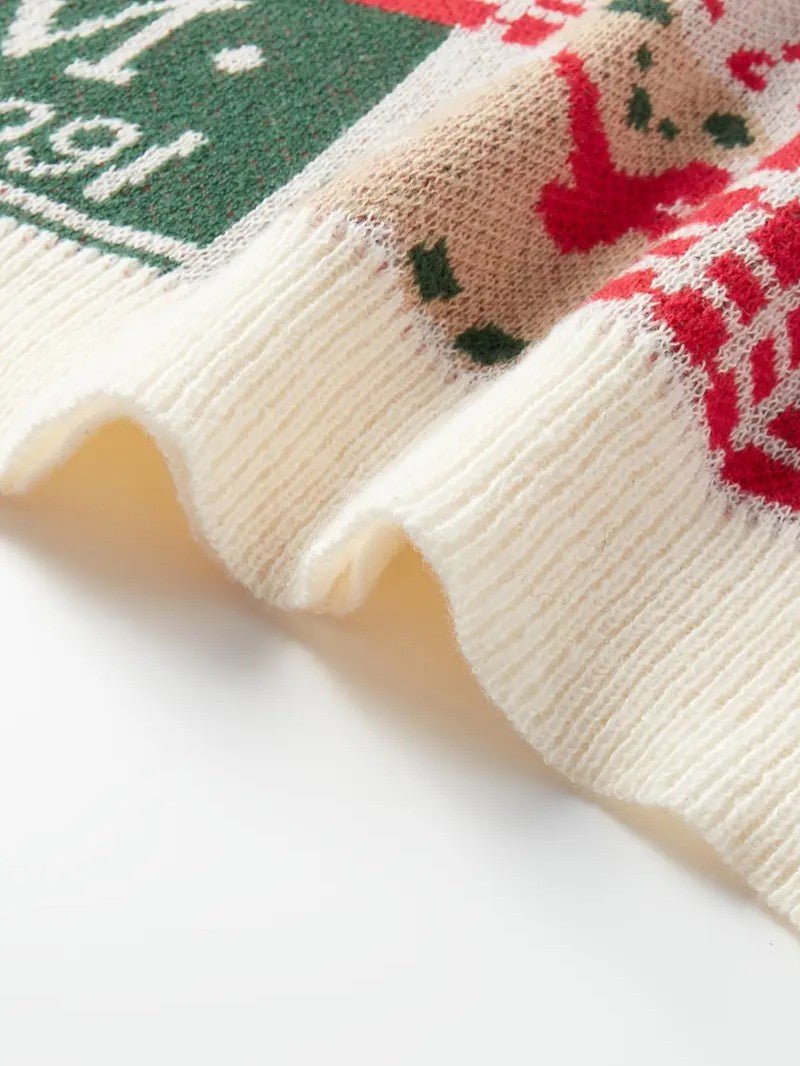 Fun Holiday Santa Bear Sweater