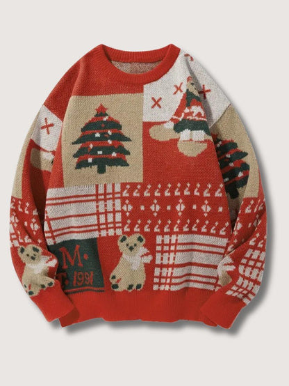Fun Holiday Santa Bear Sweater - OutfitLondon