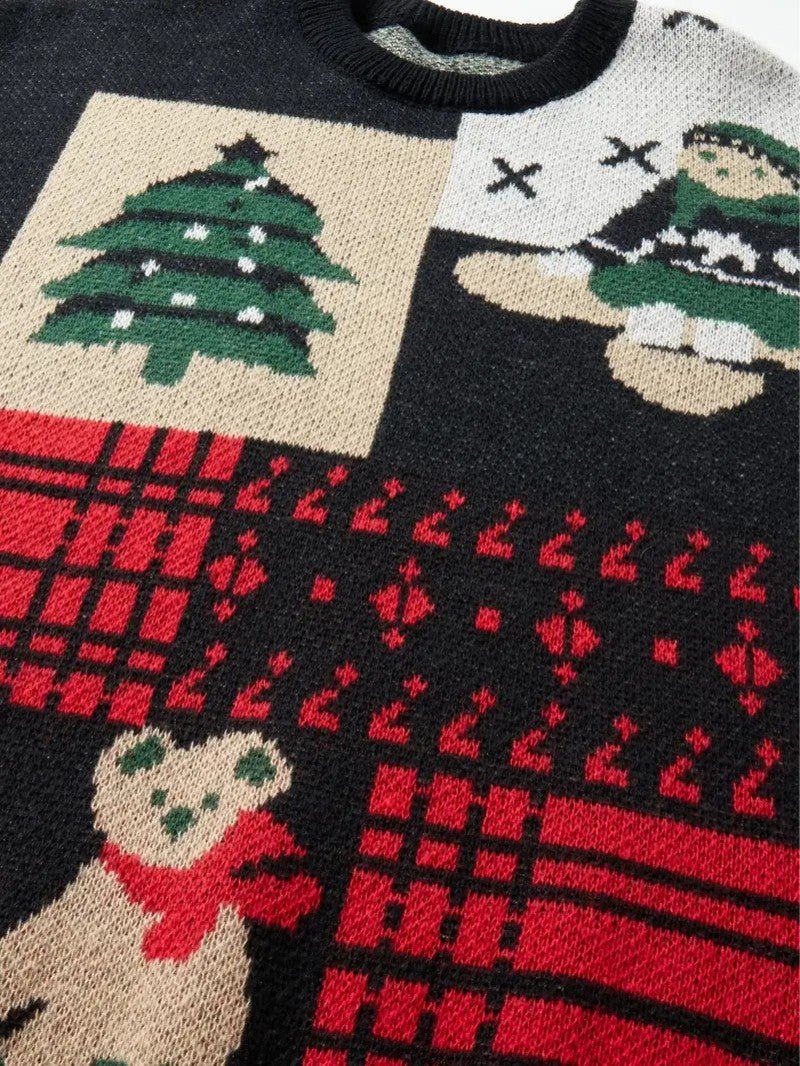 Fun Holiday Santa Bear Sweater