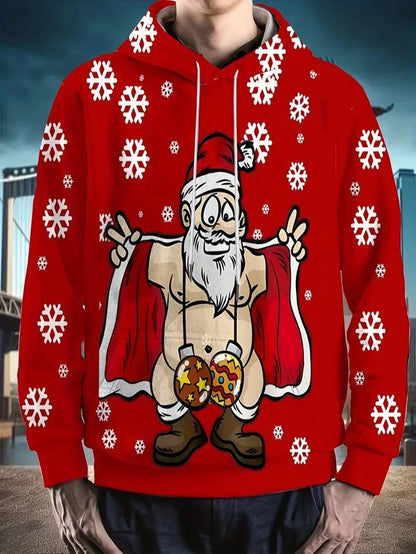 Fun Santa Graphic Holiday Sweatshirt