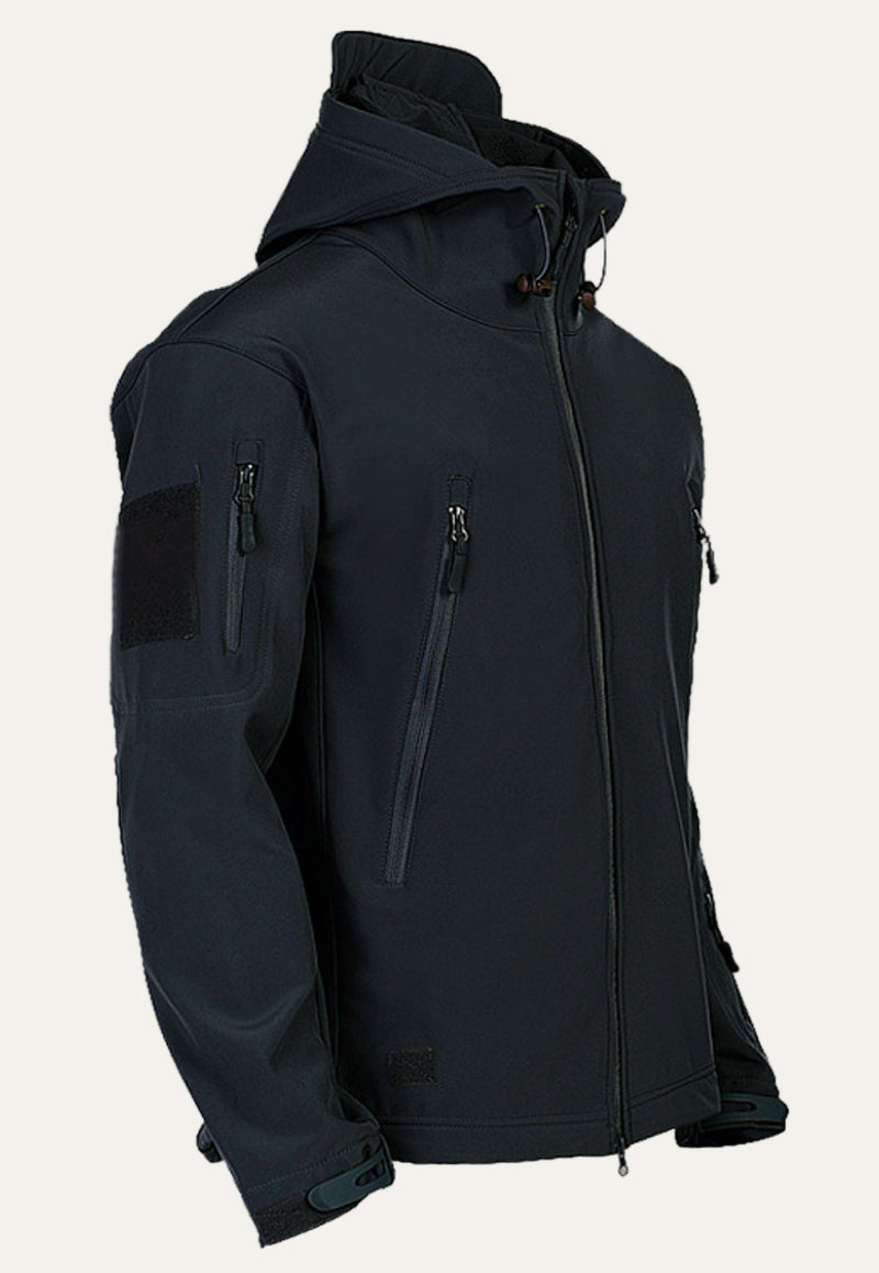 Waterproof Outdoor Mens Hooded Utility Jacket