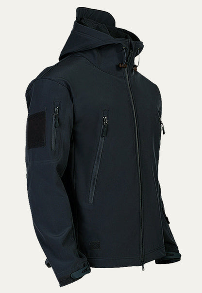 Waterproof Outdoor Mens Hooded Utility Jacket