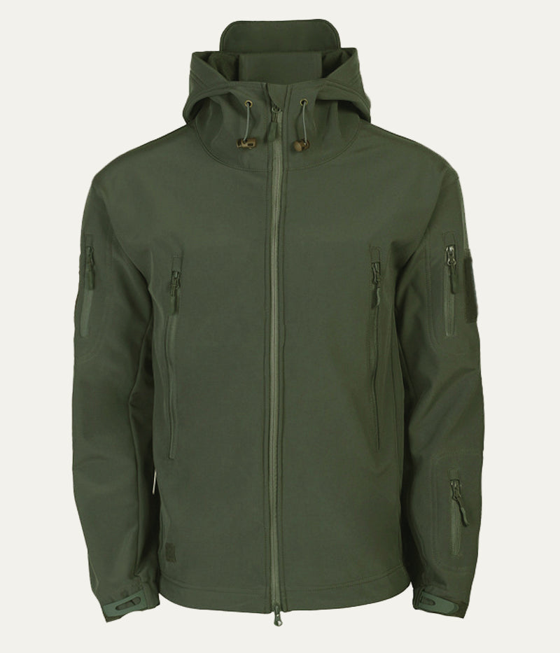 Waterproof Outdoor Mens Hooded Utility Jacket