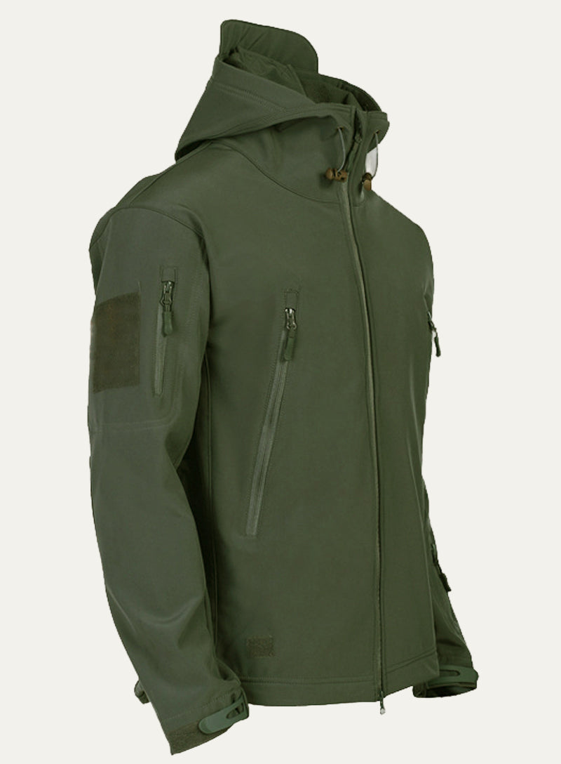 Waterproof Outdoor Mens Hooded Utility Jacket