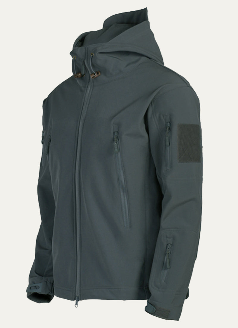 Waterproof Outdoor Mens Hooded Utility Jacket