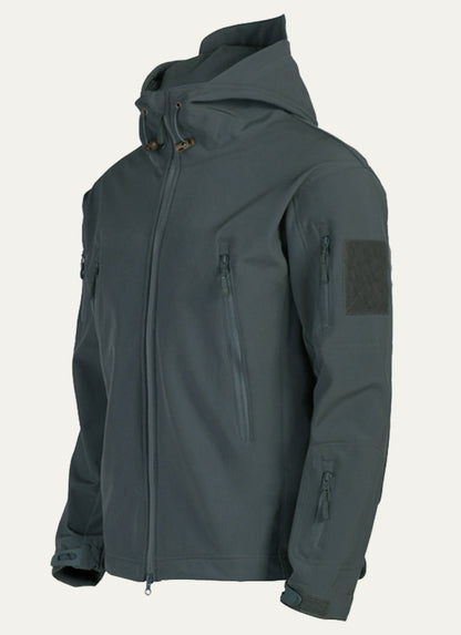 Waterproof Outdoor Mens Hooded Utility Jacket