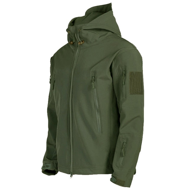 Waterproof Mens Softshell Jacket with Hood