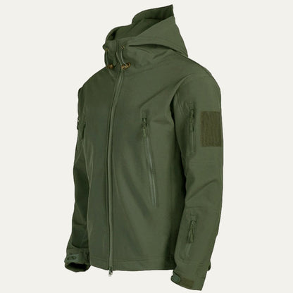 Waterproof Outdoor Mens Hooded Utility Jacket
