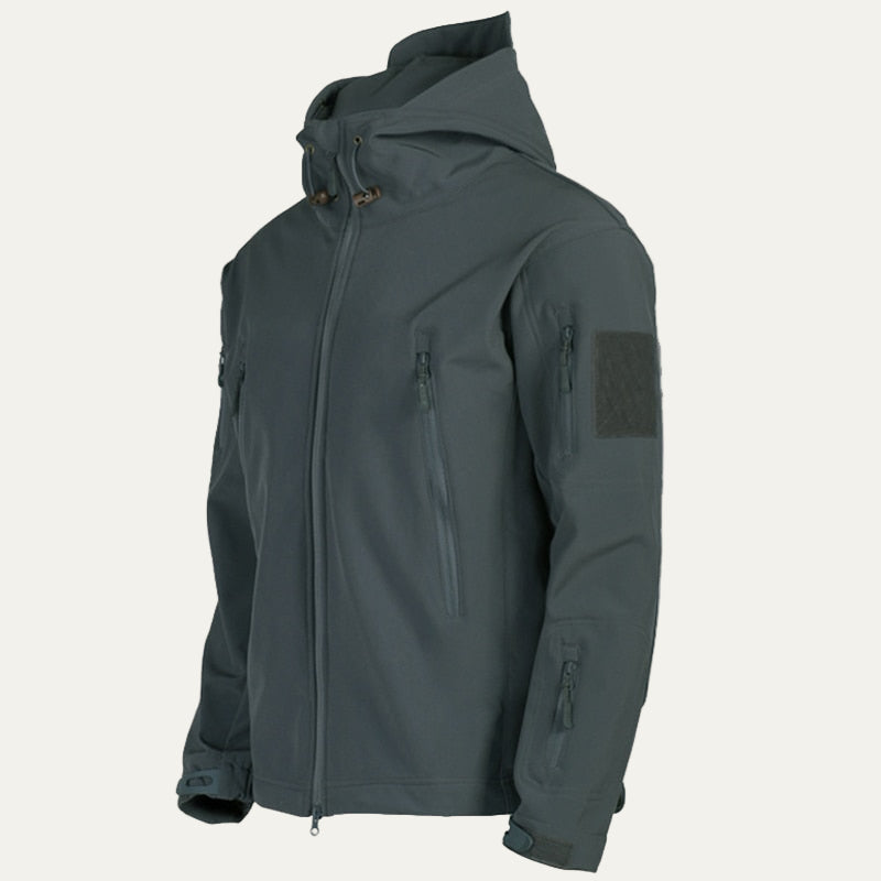 Waterproof Outdoor Mens Hooded Utility Jacket