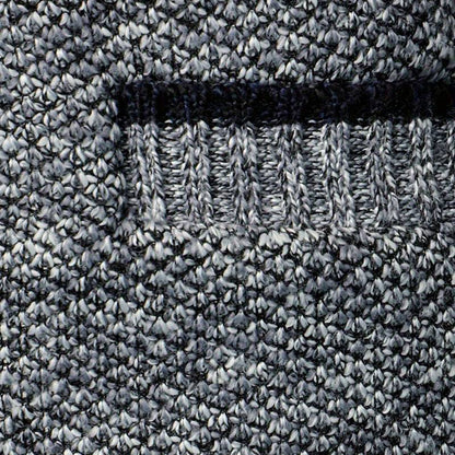 Men's Cable Knit Crew Neck Sweater Cardigan