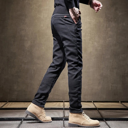 Men's Comfortable Fleece Lined Relaxed Fit Pants