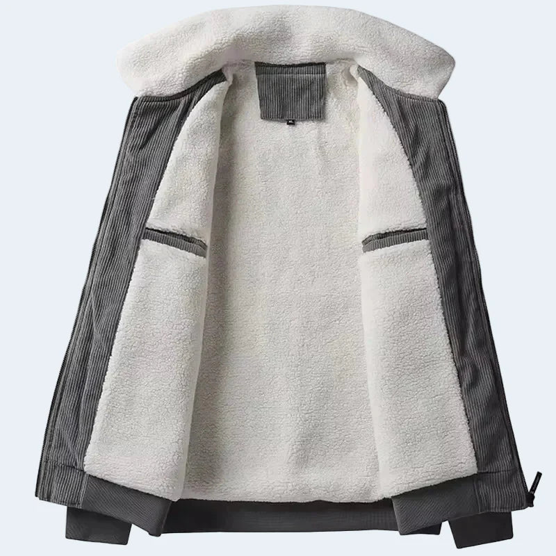 Cozy Fleece Lined Mens Sherpa Coat