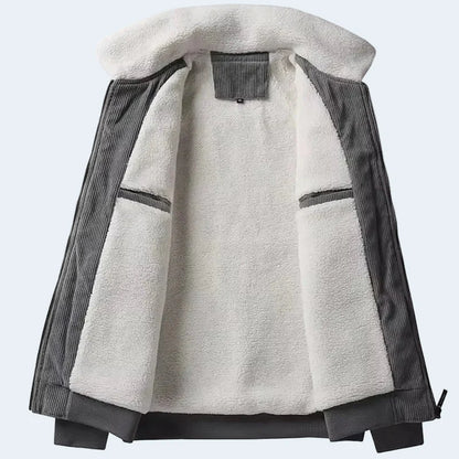 Cozy Fleece Lined Mens Sherpa Coat
