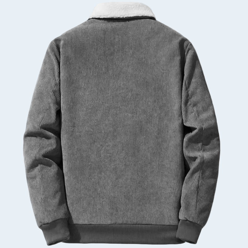 Cozy Fleece Lined Mens Sherpa Coat