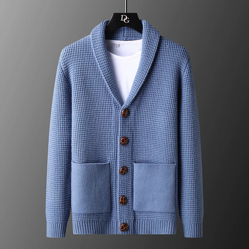Classic Mens Wool Coat Stylish Fitted Design