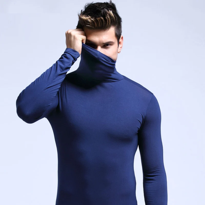 Men's Soft Thermal Long Sleeve Base Layer Top - OutfitLondon