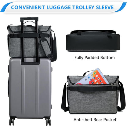 Durable Laptop Crossbody Bag with Adjustable Shoulder Strap