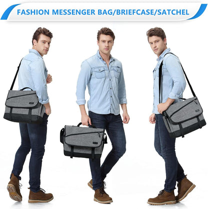 Durable Laptop Crossbody Bag with Adjustable Shoulder Strap